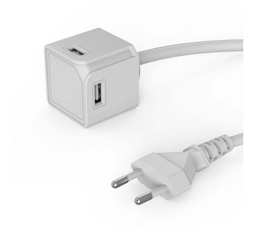 Allocacoc® PowerCube |USBcube Extended USB A| Πολύπριζο 4 θέσεων USB-A - Λευκό - 10464WT/EUEUMC