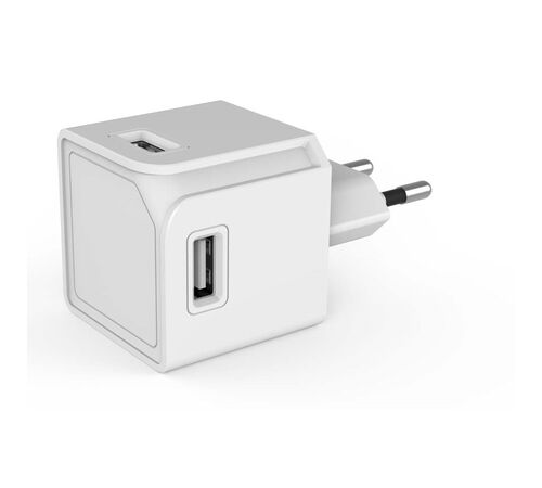 Allocacoc® PowerCube |USBcube Original| Πολύπριζο 4 θέσεων USB-A – Λευκό – 10465WT/EUOUMC