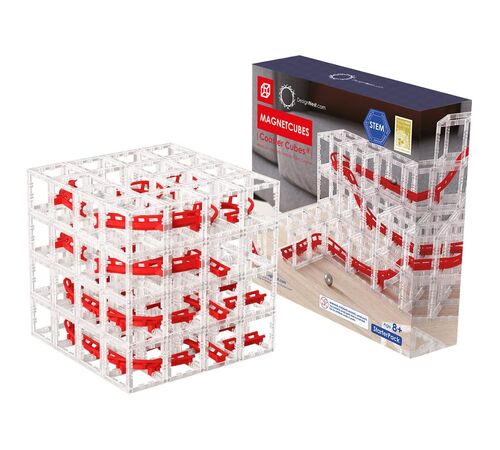 MagnetCubes Rollercoaster Marble Run by DesignNest – Αρθρωτό μαγνητικό κτίριο