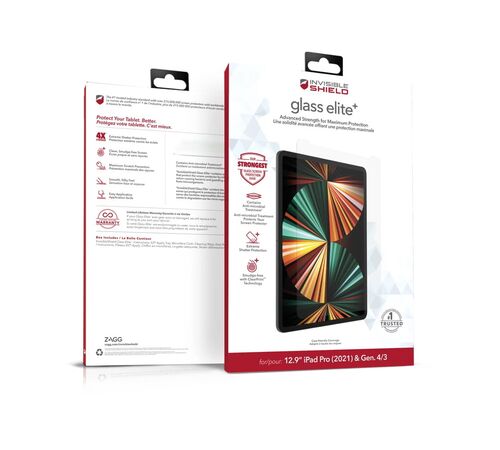 ZAGG InvisibleShield Glass Elite+ για Apple iPad Pro 12,9″ (2021 – 5th & 4th / 3rd Gen)