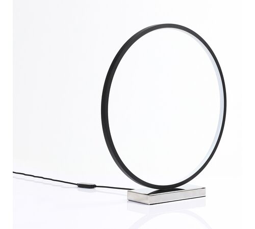 Designnest Round Table Lamp |Heng| Σφαιρική διακοσμητική λάμπα διαμέτρου 35 εκατοστών με ροοστάτη (Μαύρο)
