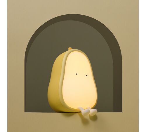 Designnest® Pear Night Lamp |MUID| Φωτάκι παιχνίδι αχλάδι από μαλακή σιλικόνη