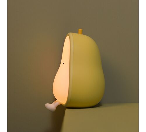 Designnest® Pear Night Lamp |MUID| Φωτάκι παιχνίδι αχλάδι από μαλακή σιλικόνη
