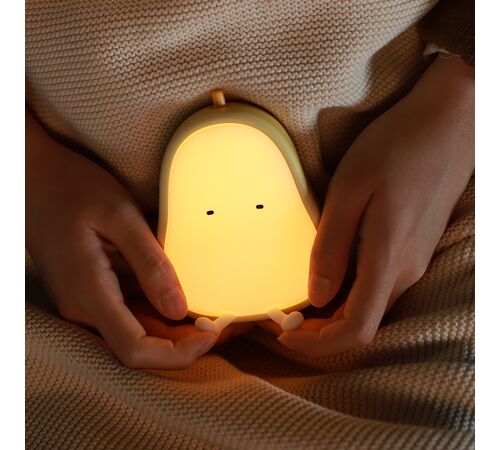 Designnest® Pear Night Lamp |MUID| Φωτάκι παιχνίδι αχλάδι από μαλακή σιλικόνη