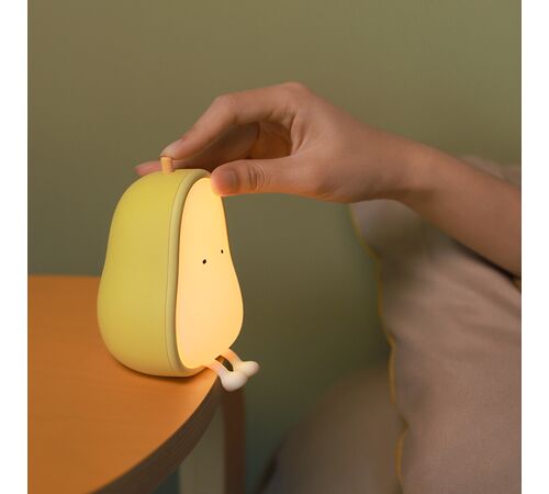 Designnest® Pear Night Lamp |MUID| Φωτάκι παιχνίδι αχλάδι από μαλακή σιλικόνη