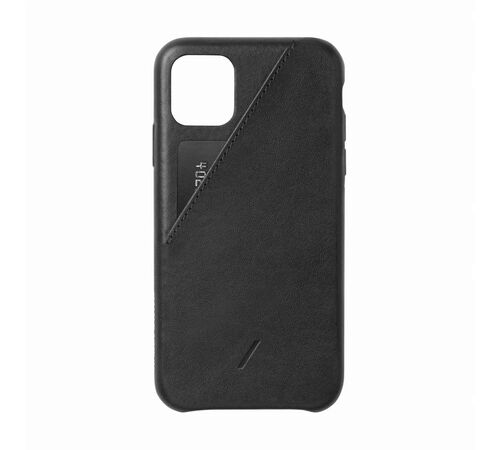 Native Union Clic Card Δερμάτινη Θήκη προστασίας για Apple iPhone 11 Pro Max με υποδοχή για κάρτες – μαύρη