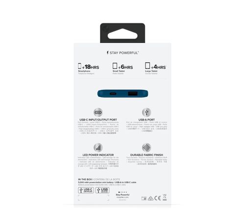 Mophie Powerstation Mini 5k USB-A/USB-C Powerbank (Navy)