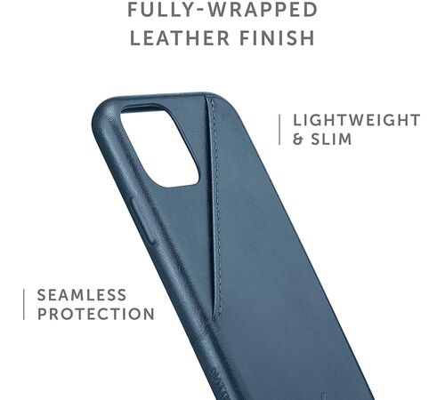 Native Union Clic Card Δερμάτινη Θήκη προστασίας για Apple iPhone 11 Pro με υποδοχή για κάρτες – μπλε
