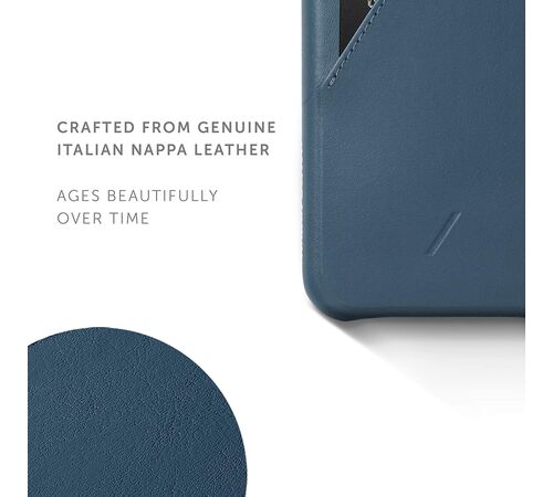 Native Union Clic Card Δερμάτινη Θήκη προστασίας για Apple iPhone 11 Pro με υποδοχή για κάρτες – μπλε