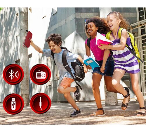Tellur Loop Bluetooth Speaker 10W, red