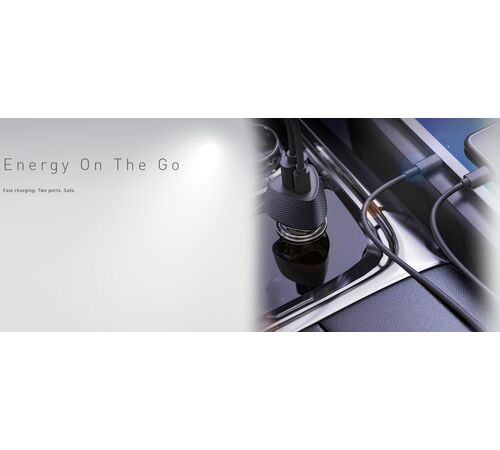 Tellur FCC10 Dual USB Car Charger with PowerDelivery 20W + QuickCharge 3.0 / φορτιστής αυτοκινήτου δύο υποδοχών 38W