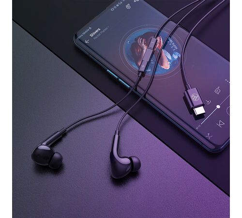 Tellur Attune In-Ear Headphones με Type-C Connector Ακουστικά σε μαύρο χρώμα (TLL162282)