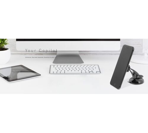 Tellur Phone Suction Cup Magnetic Holder Μαγνητική βάση στήριξης Smartphone ταμπλώ αυτοκινήτου (Black - TLL171041)