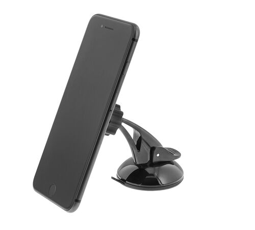 Tellur Phone Suction Cup Magnetic Holder Μαγνητική βάση στήριξης Smartphone ταμπλώ αυτοκινήτου (Black - TLL171041)