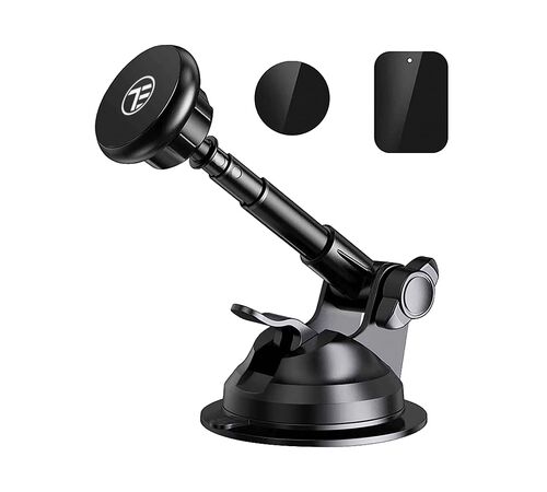 Tellur Phone Suction Cup Magnetic Adjustable Holder Μαγνητική βάση στήριξης Smartphone ταμπλώ αυτοκινήτου (Black - TLL171092)