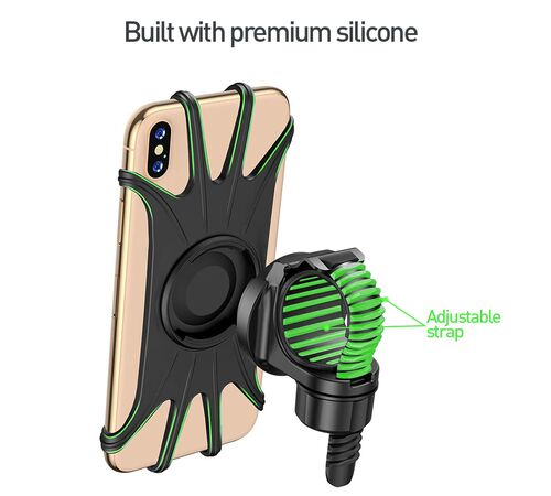Tellur BPH100 Bike Phone Holder Αφαιρούμενη Βάση στήριξης Smartphone (4" έως 6,5" ιντσών) κατάλληλη για ποδήλατο (Black)