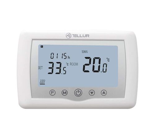 Tellur Smart WiFi Ψηφιακός Θερμοστάτης, Boiler σε λευκό χρώμα