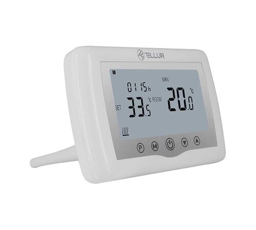 Tellur Smart WiFi Ψηφιακός Θερμοστάτης, Boiler σε λευκό χρώμα