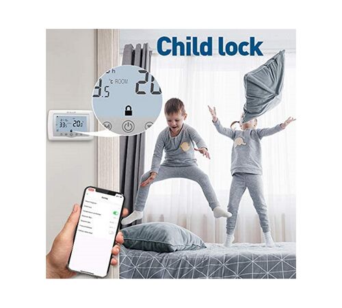 Tellur Smart WiFi Ψηφιακός Θερμοστάτης, Boiler σε λευκό χρώμα