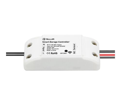 Tellur Smart WiFi Garage Door control Kit Τηλεχειρισμός Γκαραζόπορτας σε λευκό χρώμα