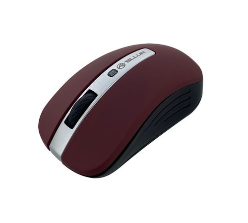 Tellur Basic Ασύρματο Ποντίκι LED σε σκούρο κόκκινο χρώμα