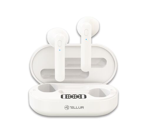 Tellur Flip Bluetooth True Wireless Headphones Ασύρματα Ακουστικά Bluetooth TWS – White