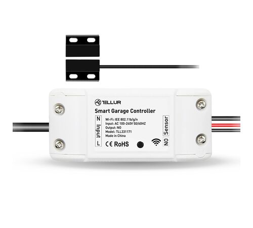 Tellur Smart WiFi Garage Door control Kit Τηλεχειρισμός Γκαραζόπορτας σε λευκό χρώμα