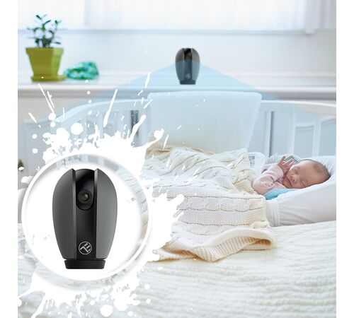 Tellur WiFi Smart Indoor Camera σε μαύρο/γκρι χρώμα FullHD (TLL331071)
