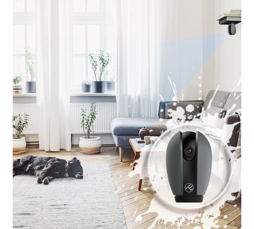 Tellur WiFi Smart Indoor Camera σε μαύρο/γκρι χρώμα FullHD (TLL331071)