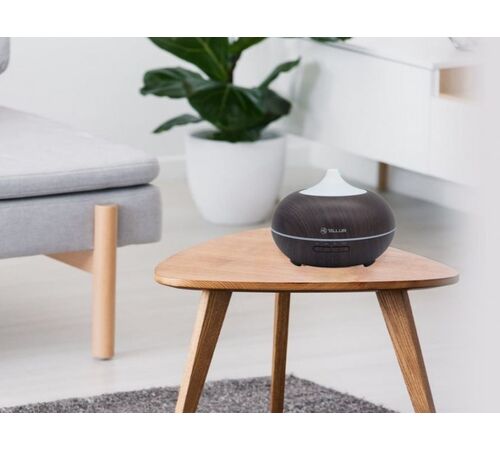 Tellur WiFi Smart Aroma Diffuser Συσκευή για αρωματοθεραπεία τηλεχειριζόμενη μέσω WiFi σε σκούρο καφέ (TLL331261)