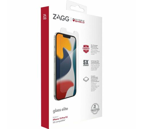 ZAGG InvisibleShield Full Face Tempered Glass Full Glue – iPhone 13 / iPhone 13 Pro (διάφανο)