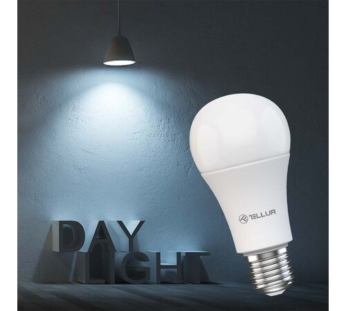 Tellur WiFi Smart Bulb E27, 9W Smart Λάμπα LED 820 Lumens για Ντουί E27 τηλεχειριζόμενη με WiFi (Cold/Warm/Dimmer)