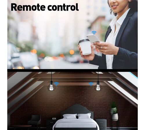 Tellur WiFi Smart Bulb E27, 9W Smart Λάμπα LED 820 Lumens για Ντουί E27 τηλεχειριζόμενη με WiFi (White/Warm/RGB/Dimmer)