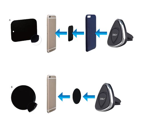 Tellur Phone Air Vent Magnetic Car Holder Μαγνητική Βάση στήριξης Smartphone αεραγωγών αυτοκινήτου (Black)