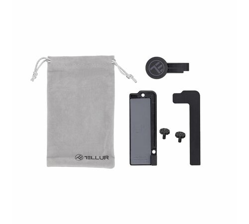 Tellur Phone Laptop Screen Magnetic Holder Μαγνητική Βάση στήριξης Smartphone κατάλληλη για χρήση σε οθόνη Laptop (Black)