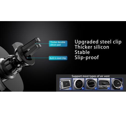 Tellur CMH20 Car Phone Holder Βάση στήριξης Smartphone αεραγωγών αυτοκινήτου (Black)