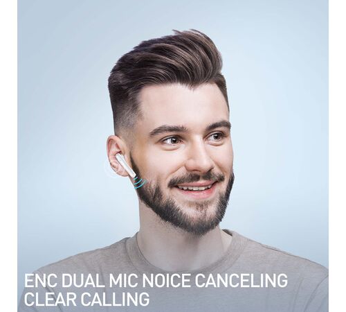 Tellur Aura Bluetooth True Wireless Headphones Ασύρματα Ακουστικά Bluetooth TWS – White