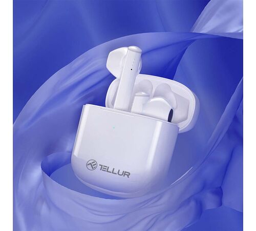 Tellur Aura Bluetooth True Wireless Headphones Ασύρματα Ακουστικά Bluetooth TWS – White