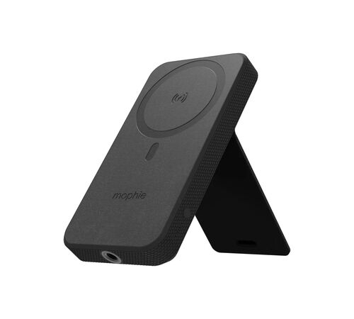 Mophie Snap+ Powerstation Stand Μαγνητικό Powerbank 10.000 mAh με ενσωματωμένο Snap Adapter και υποστήριξη Qi & MagSafe σε χρώμα μαύρο