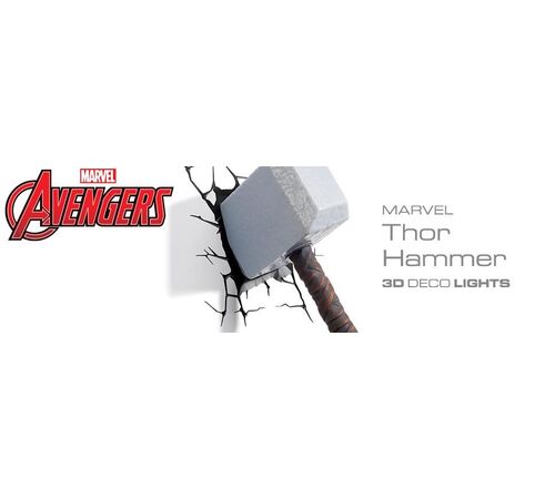 3D Light FX – 3DL Marvel Thor Hammer Deco Light