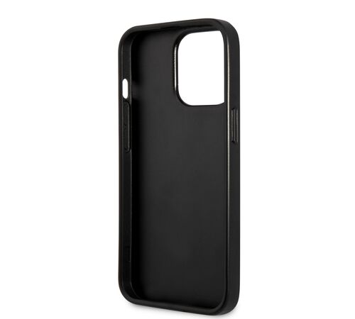 Guess "4G Logo Collection" Printed Stripe Θήκη προστασίας από δερματίνη – iPhone 13 Pro (Γκρι/Μαύρη)