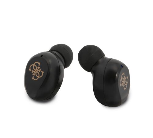 Guess Bluetooth Stereo Headset 5.0 True Wireless Ασύρματα Ακουστικά & θήκη φόρτισης (Gold - GUTWST31ED)