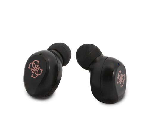 Guess Bluetooth Stereo Headset 5.0 True Wireless Ασύρματα Ακουστικά & θήκη φόρτισης (Pink - GUTWST31EP)