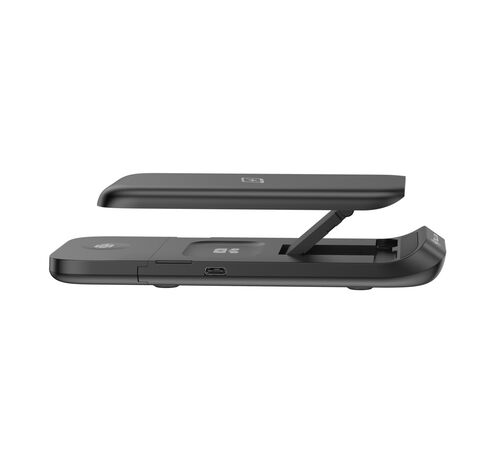 Tellur 3-in-1 Wireless Desk Charger Αναδιπλούμενη βάση ασύρματης φόρτισης 3 σε 1 με υποστήριξη τεχνολογίας Qi