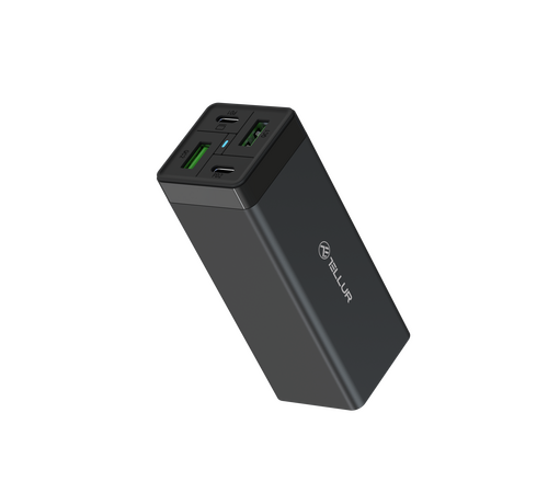 Tellur Universal (EU/UK/US) AC Charger PDHC2 με υποστήριξη Quick Charge 3.0 Φορτιστής τεσσάρων θυρών (2xPowerDelivery + 2x Quick Charge 3.0), σε μαύρο χρώμα
