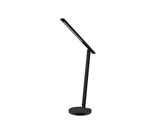 Tellur Smart WiFi Ρυθμιζόμενο φωτιστικό γραφείου 12W με υποστήριξη ασύρματης φόρτισης Qi 10W για smartphones (White/Warm) σε μαύρο χρώμα