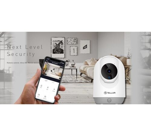Tellur Smart WiFi Indoor Camera Έξυπνη IP Κάμερα εσωτερικού χώρου WiFi σε λευκό χρώμα