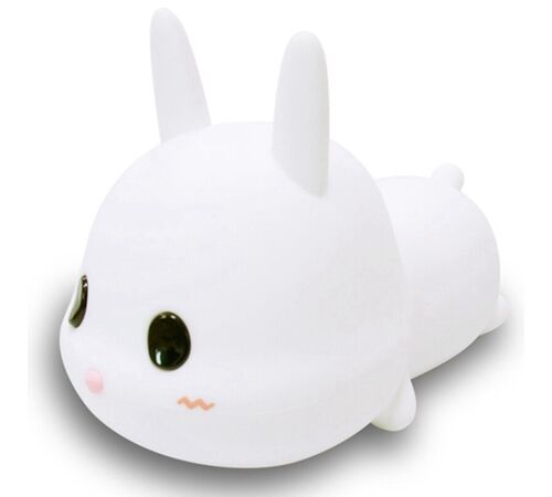 Designnest® Meng Rabbit Night Lamp Κουνελάκι Φωτιστικό νυκτός από μαλακή σιλικόνη με χρονοδιακόπτη