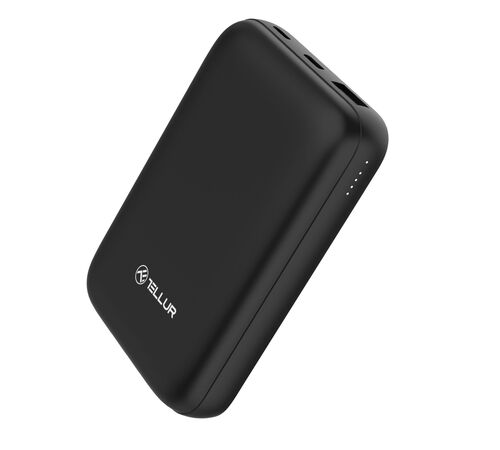 Tellur Compact Pro WPD101 Μαγνητικό Φορητό Power Bank 10.000mAh σε μαύρο χρώμα (TLL158381)
