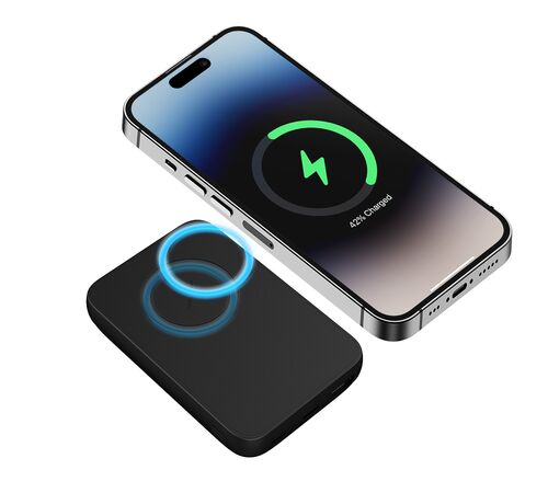 Tellur Compact Pro WPD101 Μαγνητικό Φορητό Power Bank 10.000mAh σε μαύρο χρώμα (TLL158381)